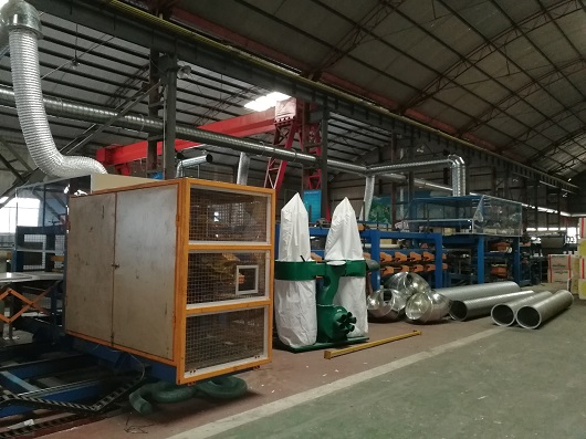 彩鋼夾芯板生產車間環保升級